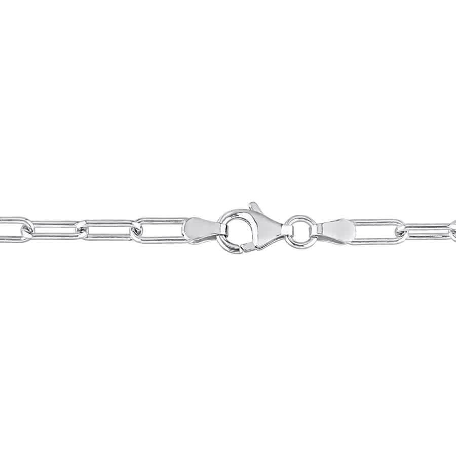 AMOUR 3.5mm Paperclip Chain Necklace In Sterling Silver, 18 In