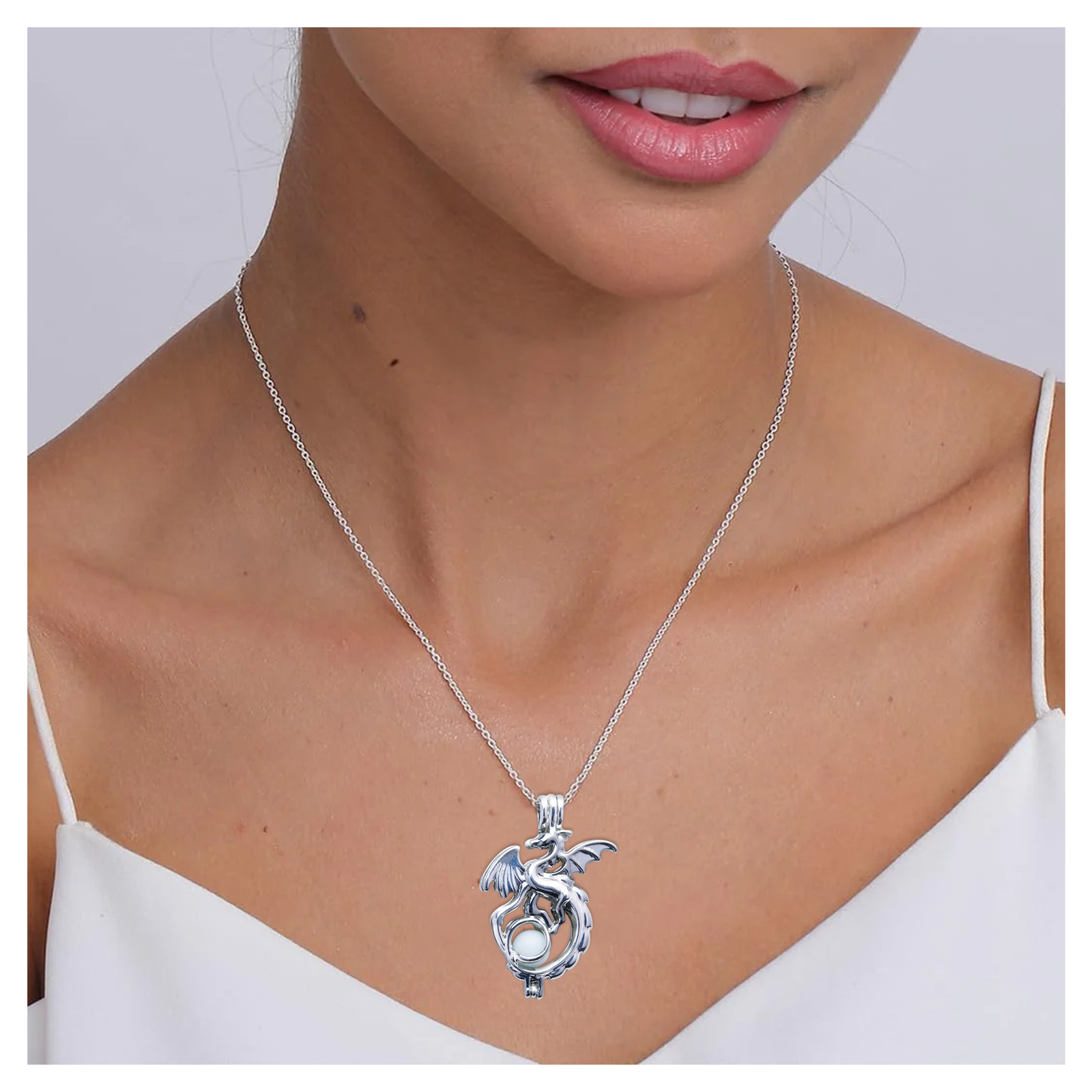AlterImage Fiery Dragon Wings of Fire Necklace Glow In The Dark Set of 3
