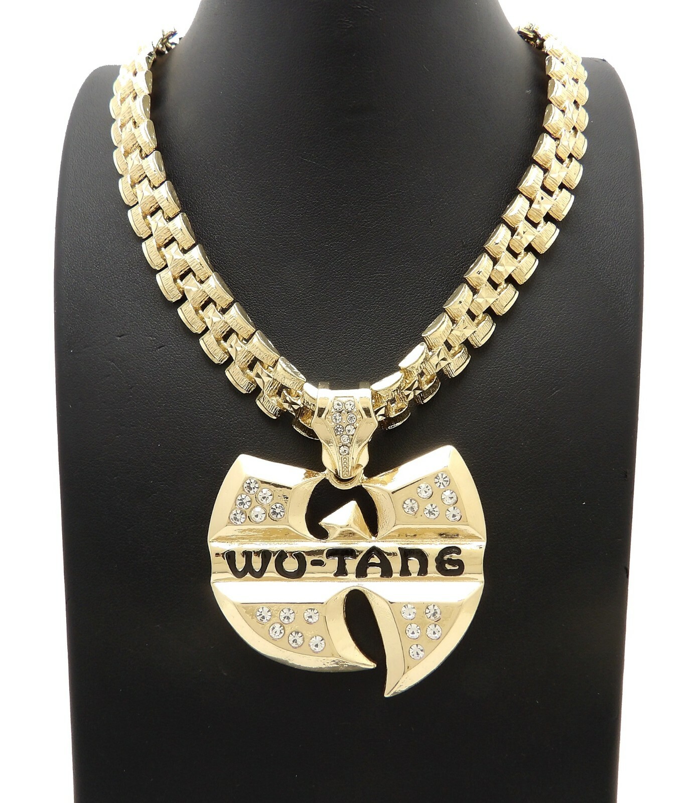 New Iced Hip Hop Wu Tang Pendant 13mm/24″ Tank Chain Necklace RC3855