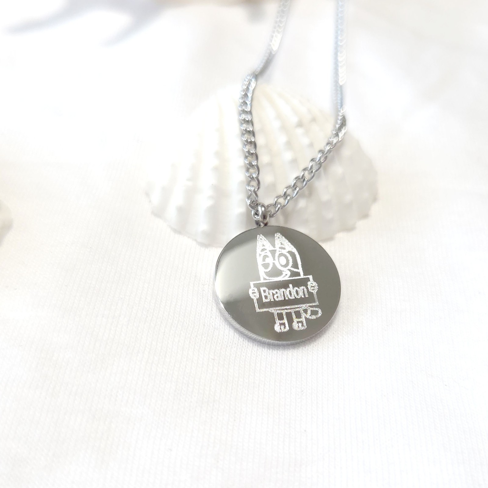 Personalized Bluey Necklaces for kids