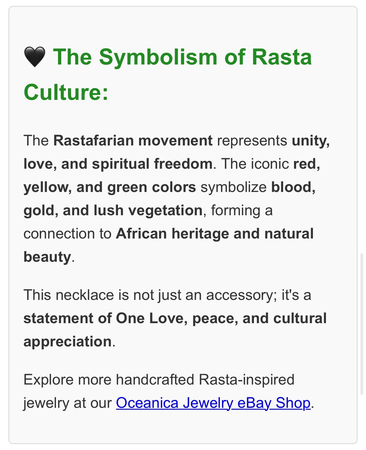 Handcrafted Rasta Coconut Shell Necklace – Symbol of One Love & Unity