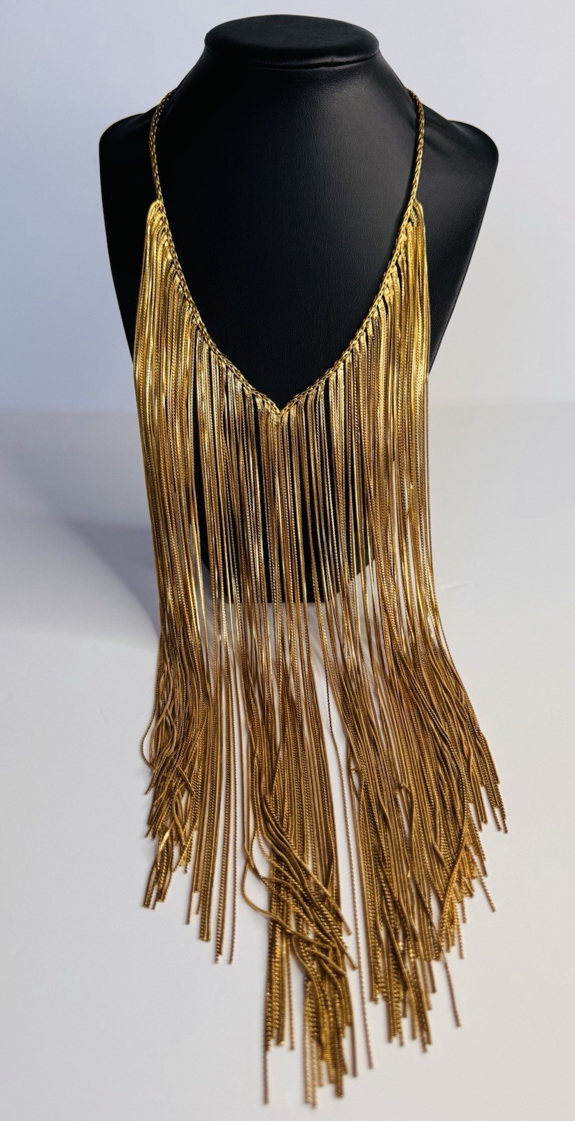Zara Women’s Gold-Tone Multi-Strand Necklace Metal Statement Piece
