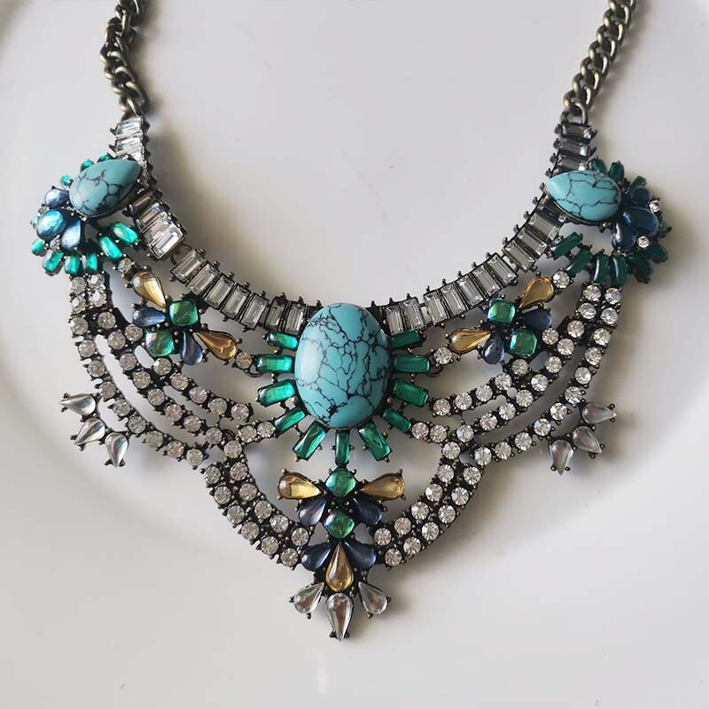 New 18″ Baublebar Collar Statement Necklace Gift Vintage Women Party Jewelry