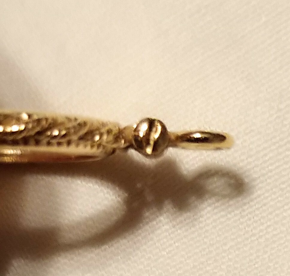 Fuller Findings Yellow Gold Filled Fancy Rope Edge Coin Bezel Pendant