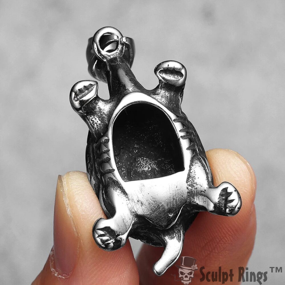Sculpt Rings™ Sea Turtle Amulet Daily Wear Stainless Steel Pendant Necklace