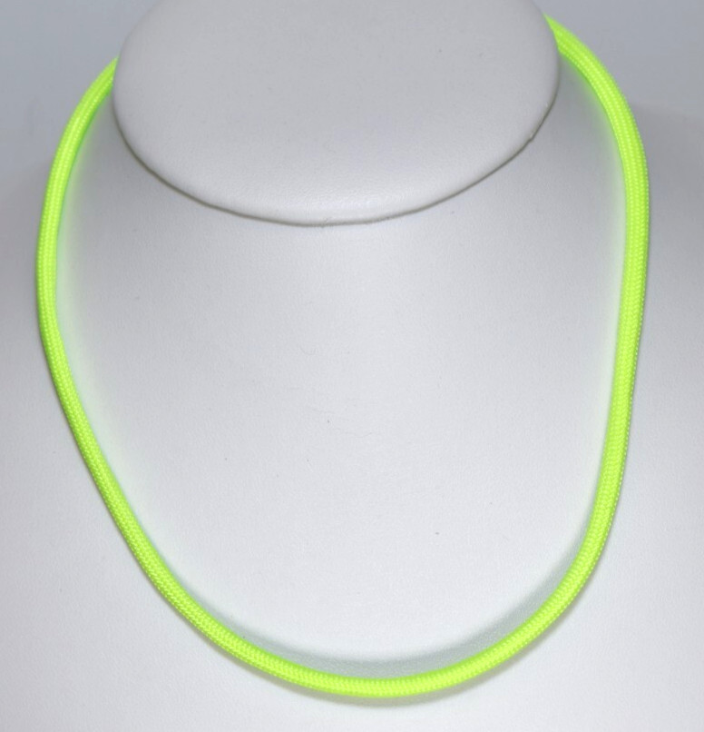 Braided Choker Necklaces NEON Bracelets Anklet Silver Lobster Clasp Paracord USA