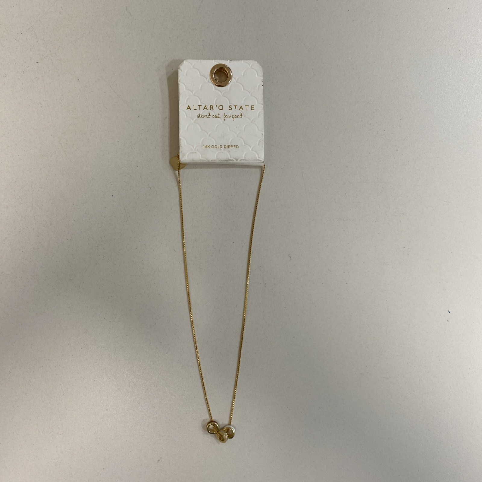 Altar’d State Women’s 14k Gold Dipped 3 Ringed Necklace