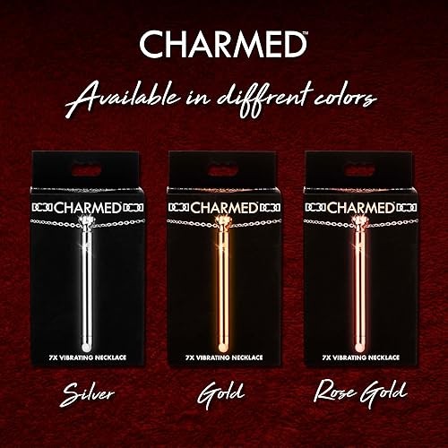 Charmed Silver 7X Vibrating Y Necklace for Women- Rose Gold