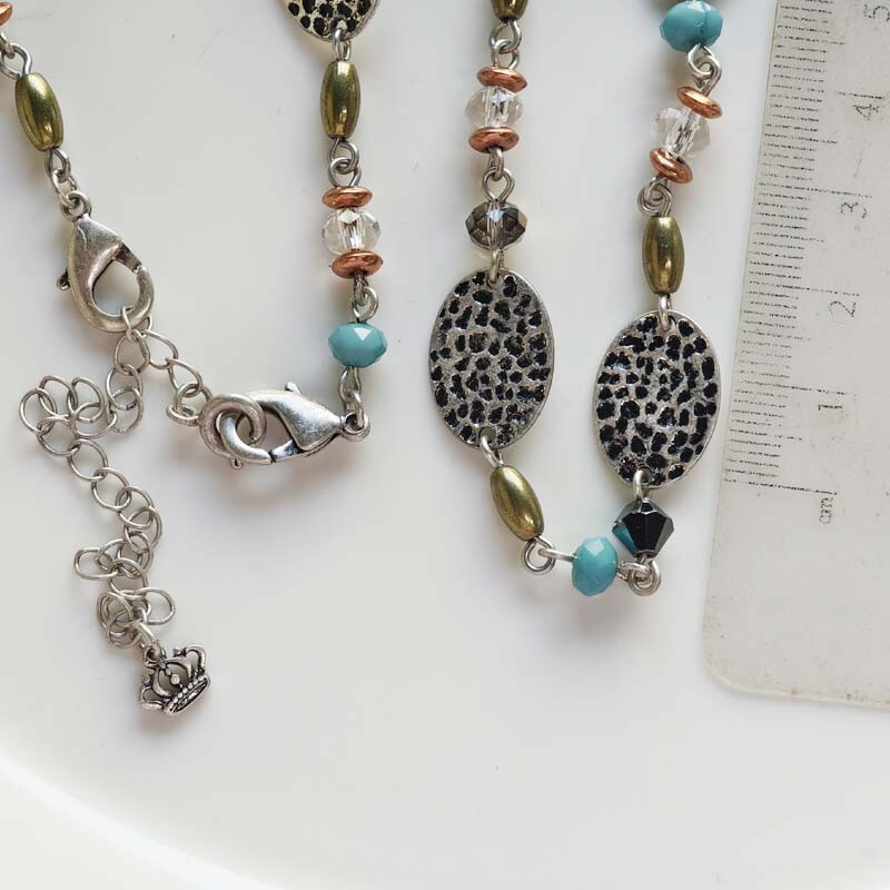 40″ New Premier Designs Flakes Single Strand Necklace Gift Vintage Women Jewelry