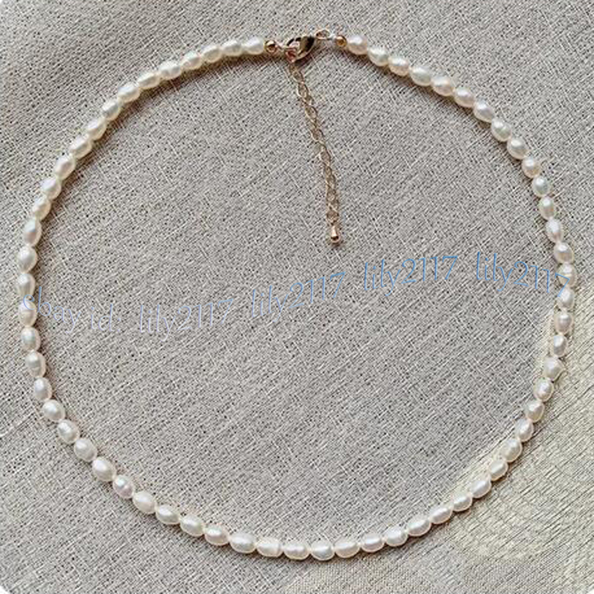 Small 4-5mm Real Natural Multicolor Freshwater Baroque Pearl Necklace 14-48 inch