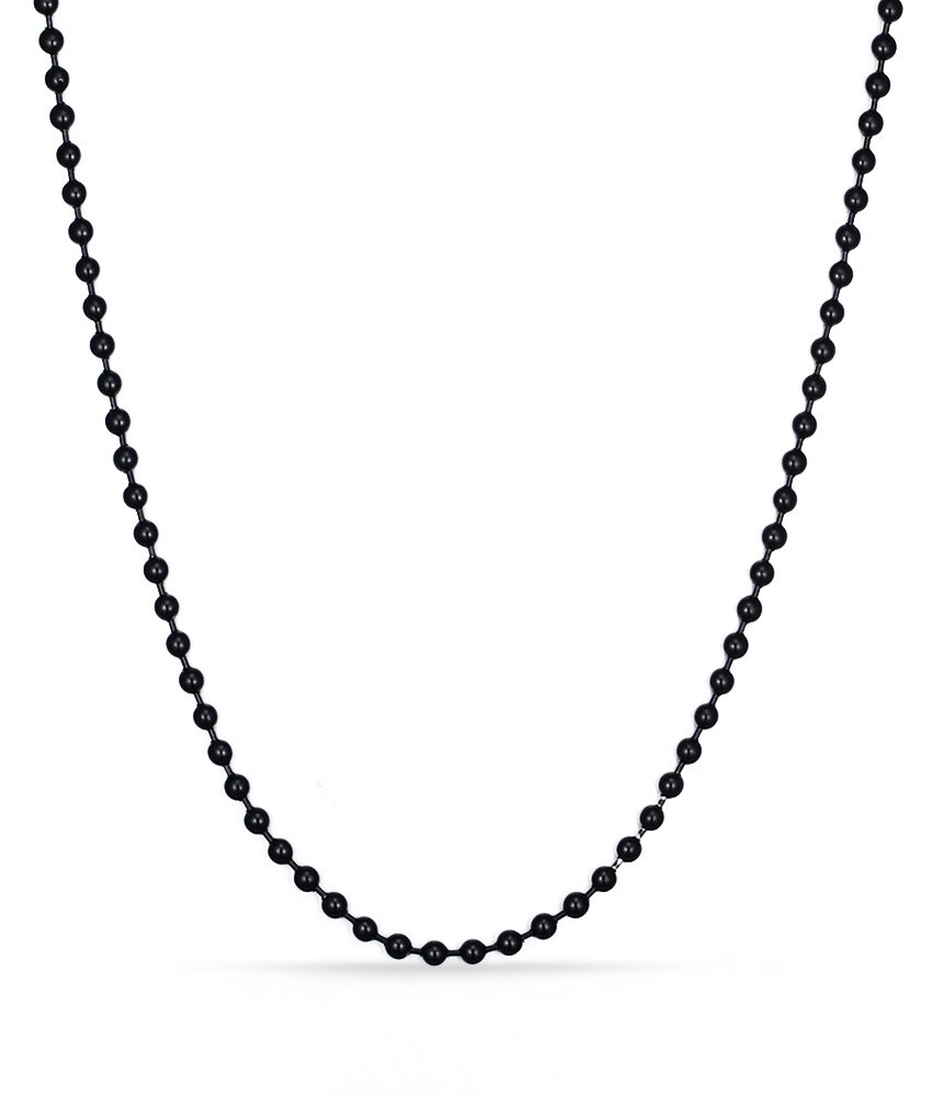 1.5mm-10mm Fashion Women Mens 316L Stainless Steel Necklace Ball Chain 18-40″