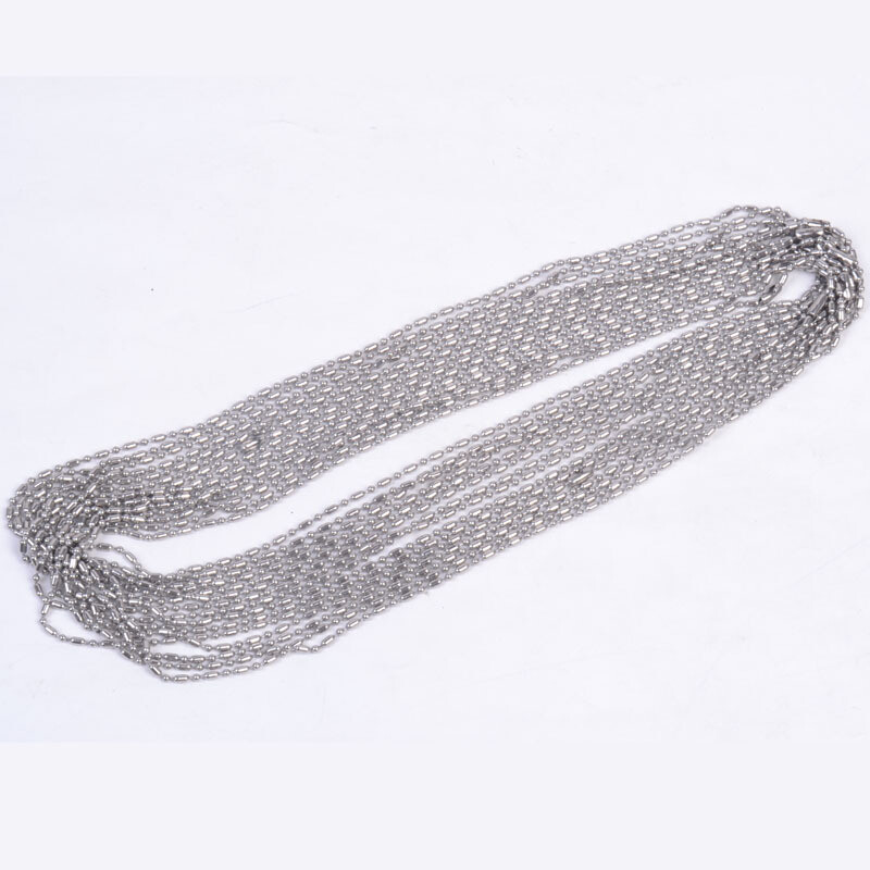 16-40″ 5-100pcs/lot 1.5/2/2.4/3.2mm Ball Chain Stainless Steel Jewelry Necklace