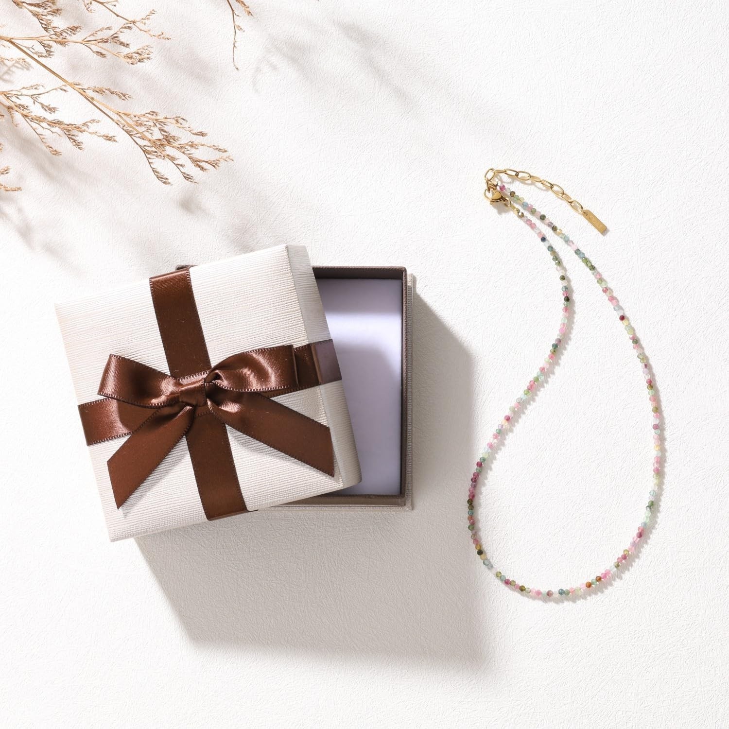 Elegant Multi-color Tourmaline Crystal Necklace for Women, Gift-Ready & Chic