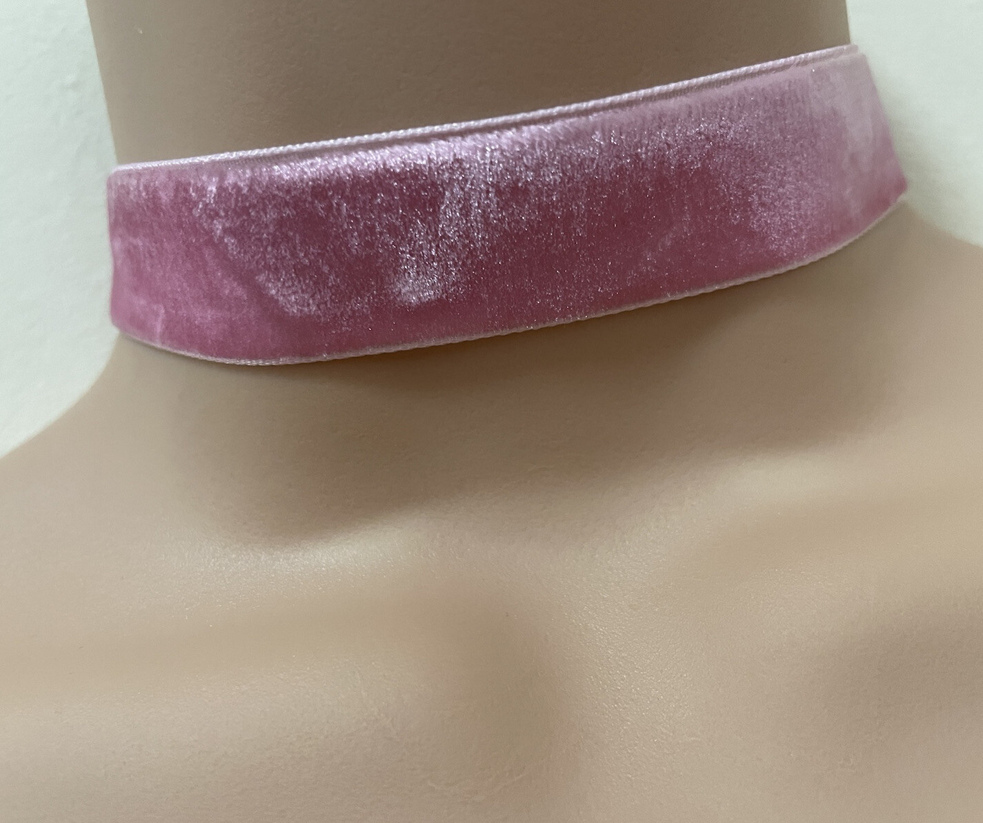 Women Ladies None Crystal,Dimonte pink velvet Choker Necklace Wedding Parties