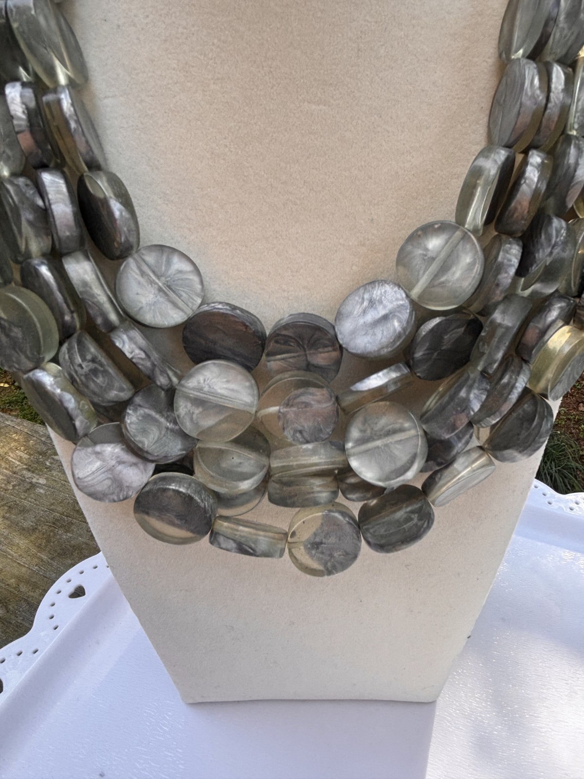 Dominique Denaive Necklace – French Designer Necklace- Resin Necklace