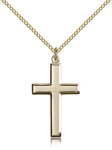 Gold Filled Cross Necklace For Women On 18 Chain – 30 Day Money Back Guarantee