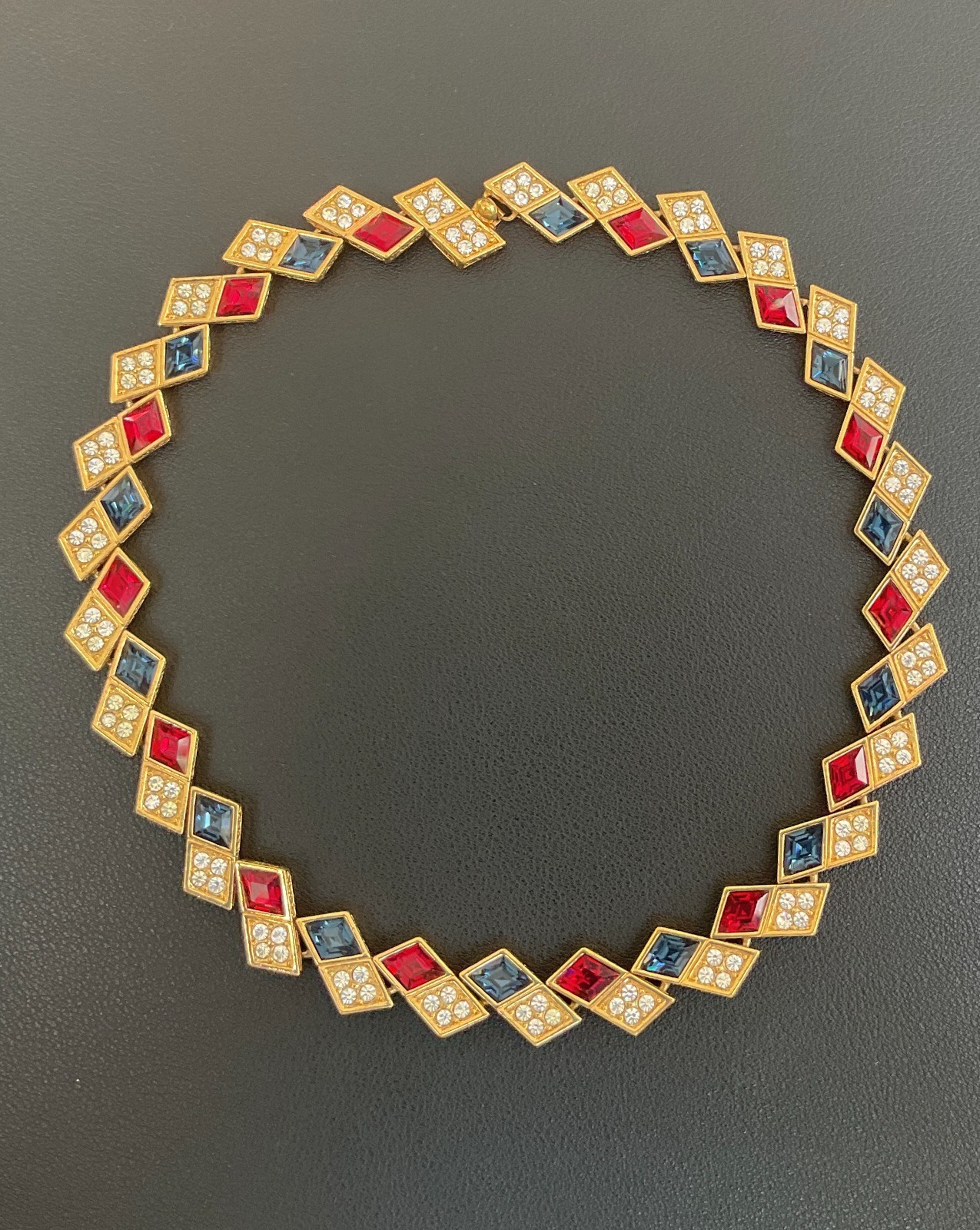 **Vintage** GENUINE Attwood & Sawyer Crystal All Around Statement Necklace