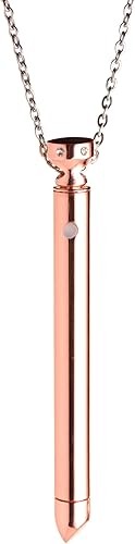 Charmed Silver 7X Vibrating Y Necklace for Women- Rose Gold