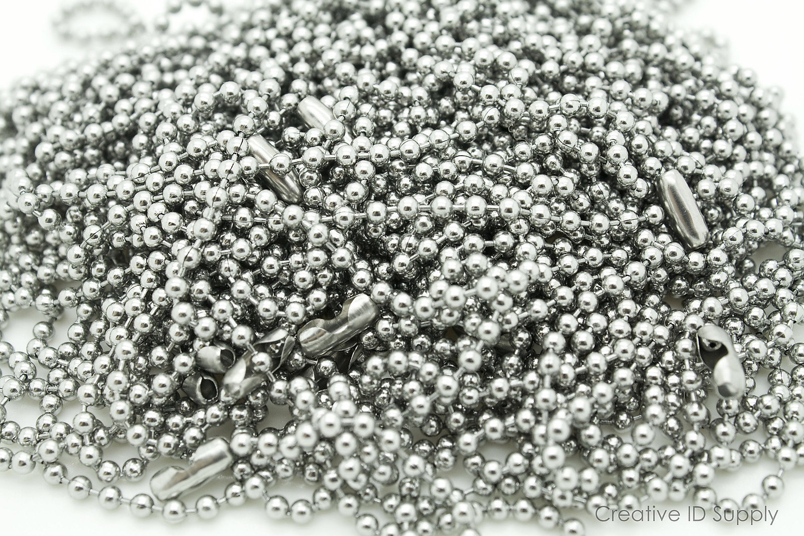 LOT 10 25 50 100 PCS HIGH QUALITY STAINLESS STEEL BALL CHAIN NECKLACES 2.4mm 24″