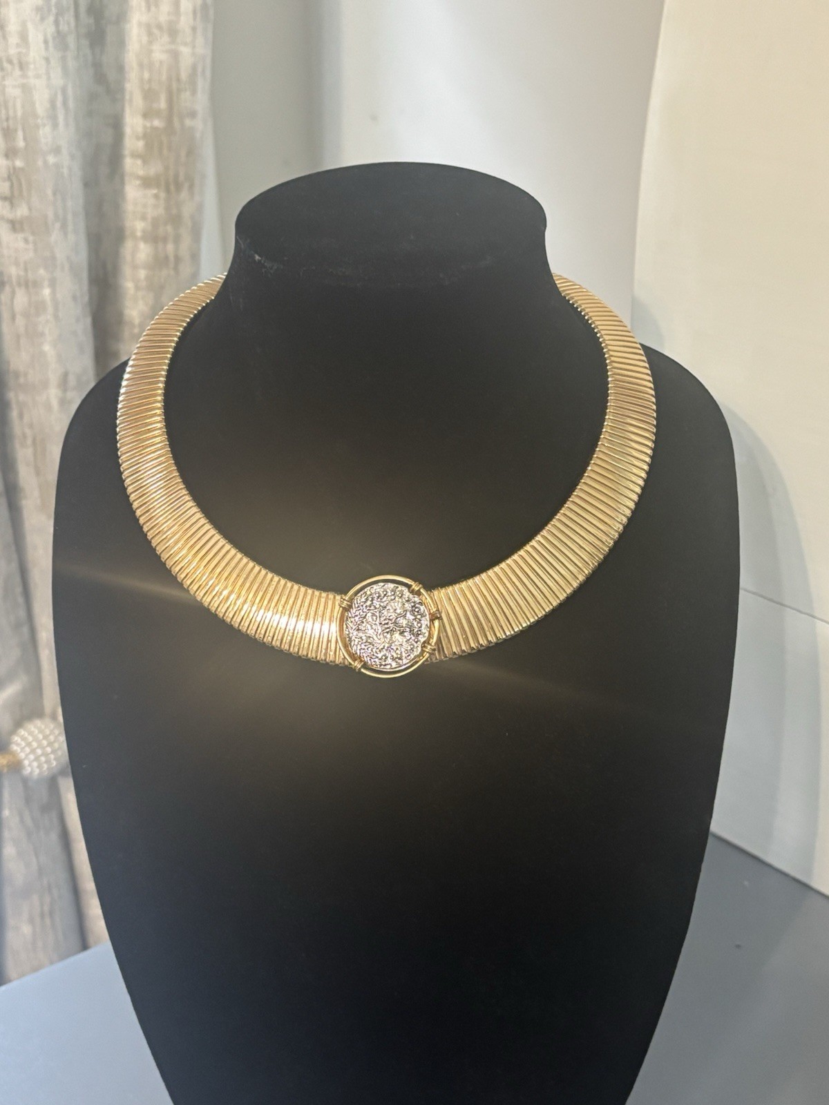 Coin Style Omega Necklace