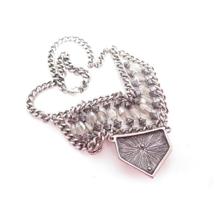 Art Deco Style Rhinestone Necklace