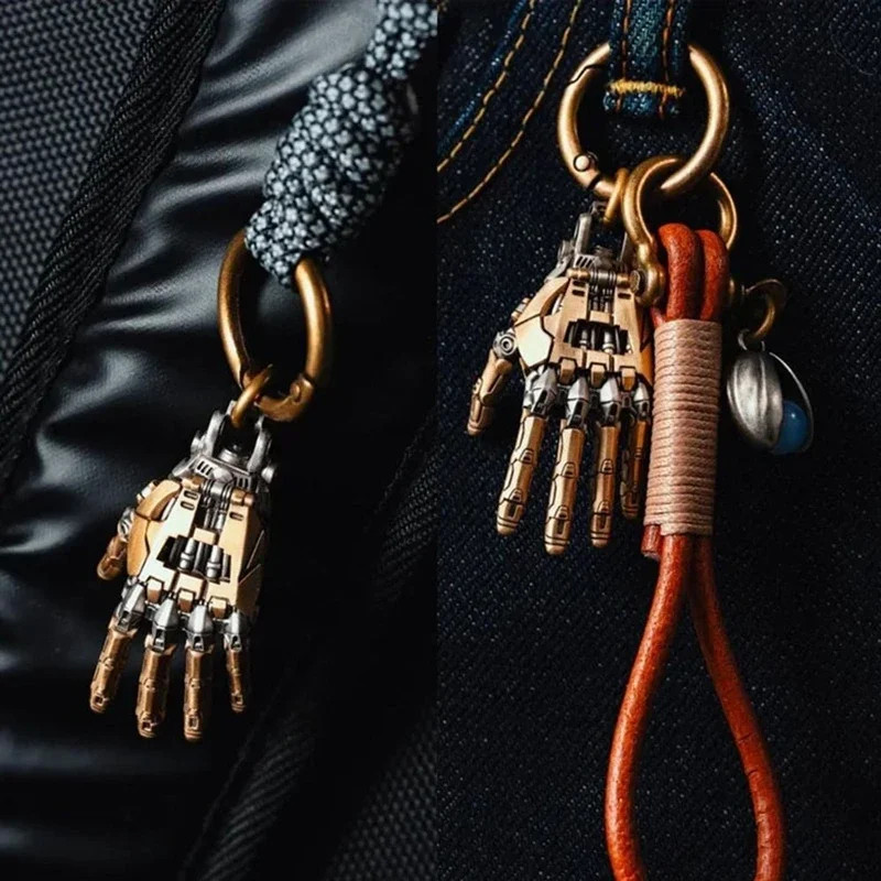5cm Robot Hand Collectible Mechanical Bionic Hand With Chain Movable Finger