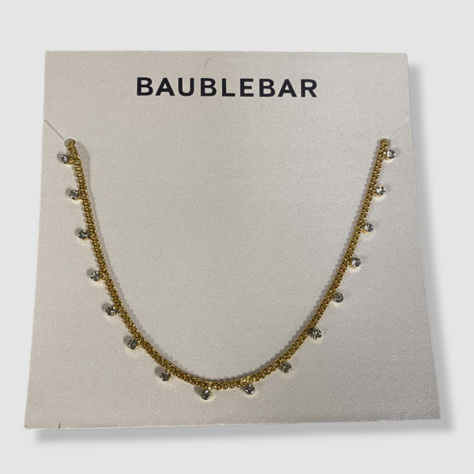 $49 Baublebar Women’s Gold Stella Crystal Charm Statement Necklace