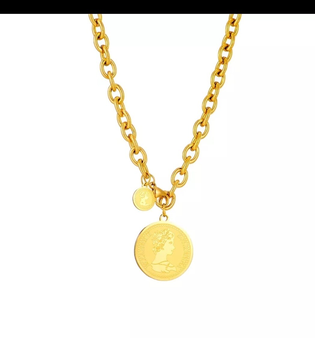 Chunky Necklace Chain Trendy Pendant Womens Fashion Jewelry 88N