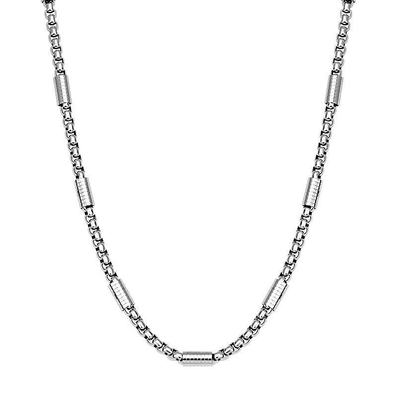 1.5/2/2.5/3mm Man’s Stainless Steel Barrel Square rolo Box Chain Necklace Link