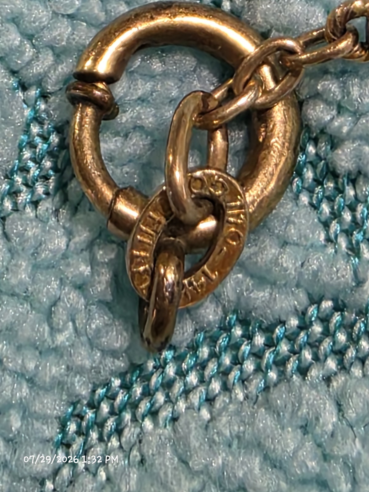 Vintage 15″ Gold Filled Pocket Watch Chain FORSTNER 1/10-14K GF