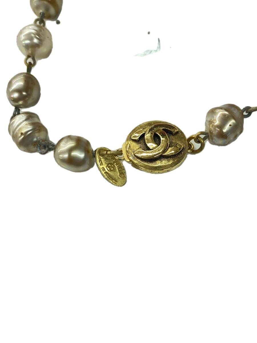 Necklace Vintage Coco Mark Pearl GLD No Top Women’s Used