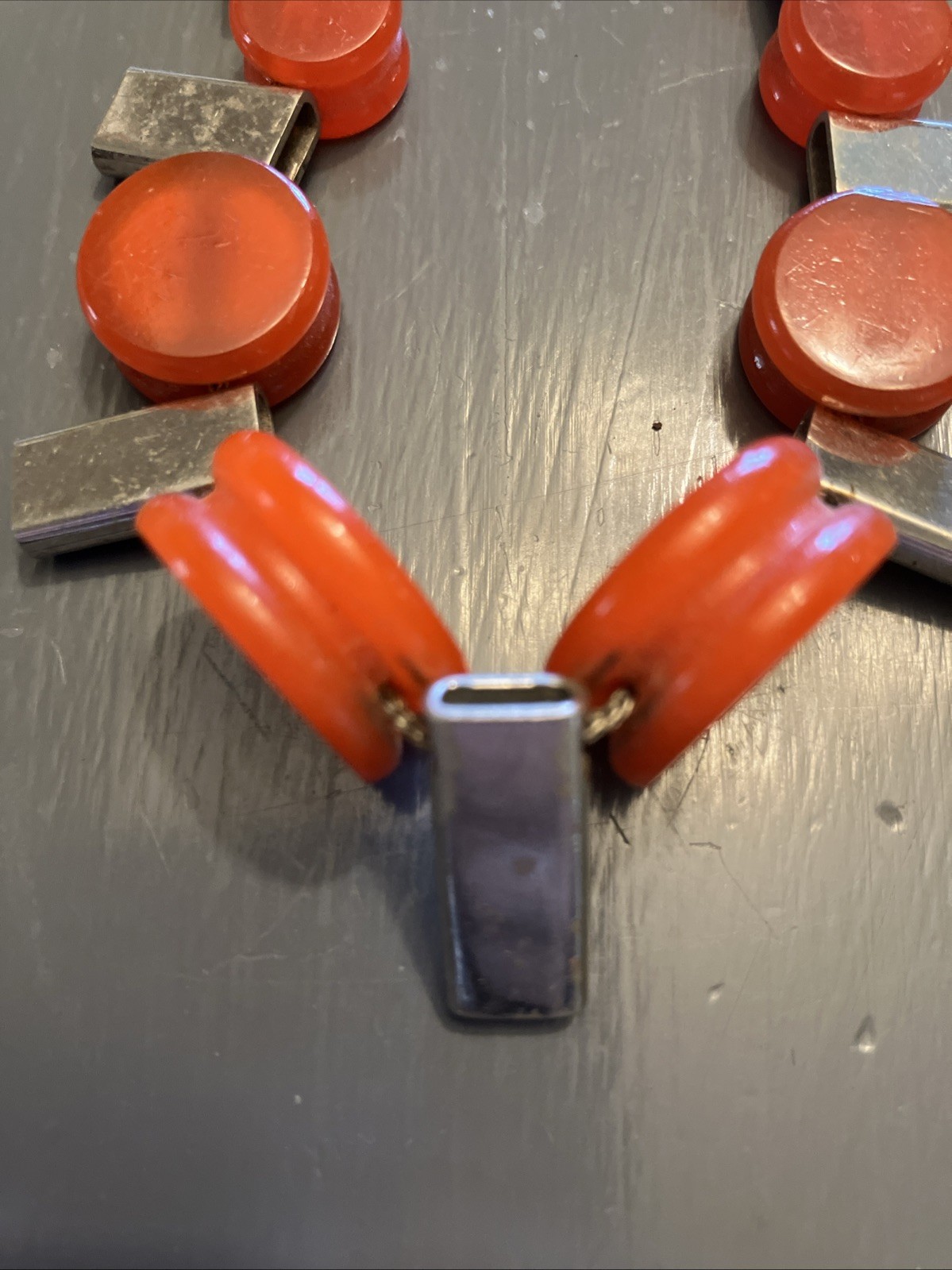 Necklace Coral Orange SA Short