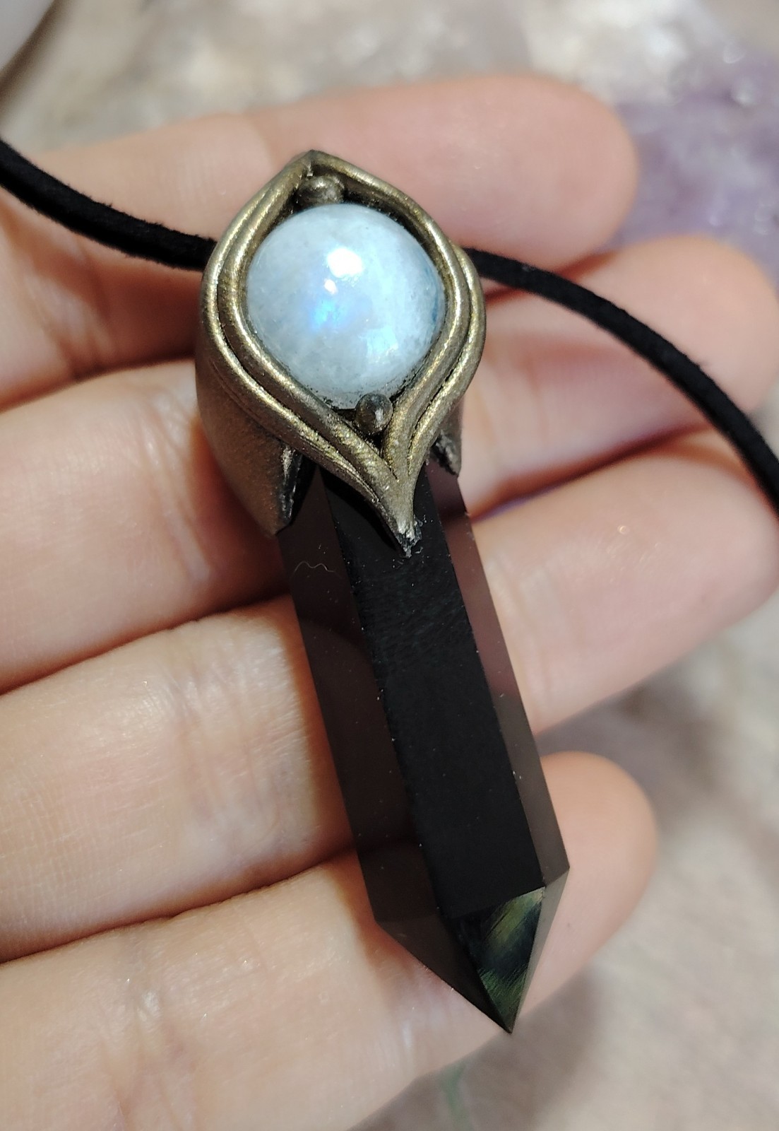 Shield Psychic Energy Protection Necklace. Evil Eye Negativity Defense Jewelry