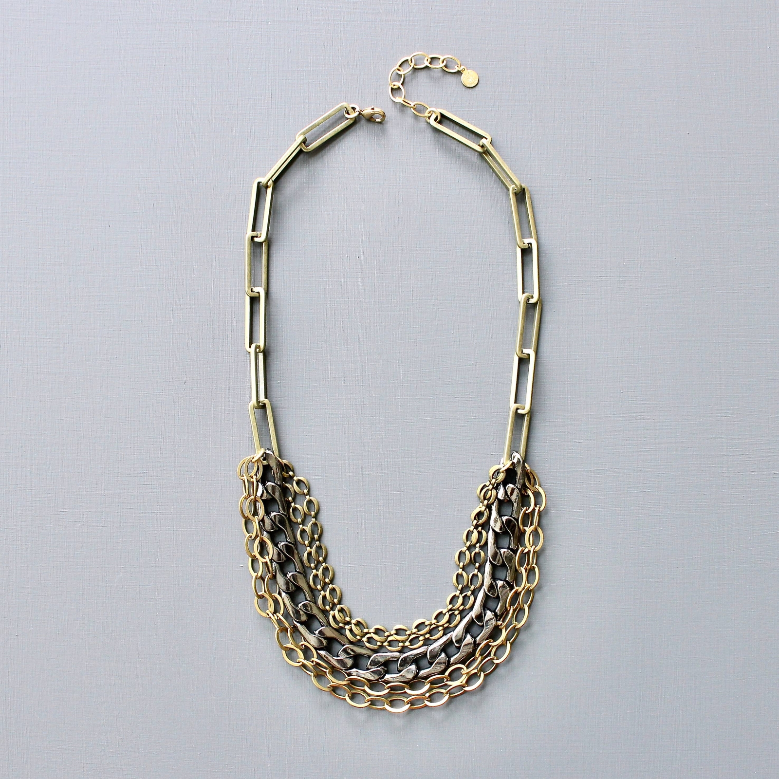 multi-strand chain necklace