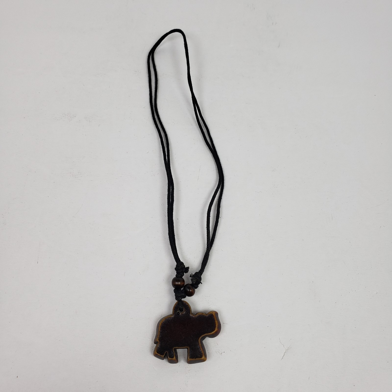Vintage Adult Fashion Brown Elephant Tribal Adjustable Pendant Necklace 034