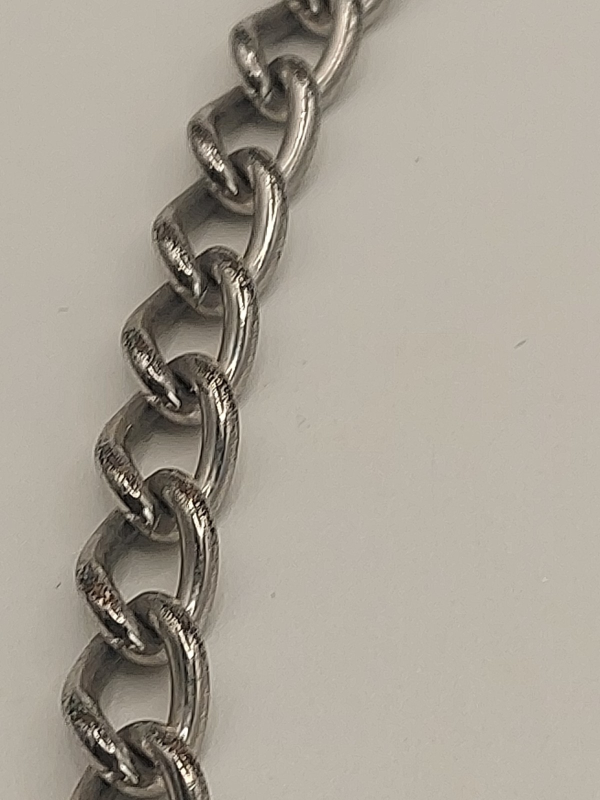 Authentic Christian Dior CD Logo Chain Necklace Silver Tone 15-17” Adjustable