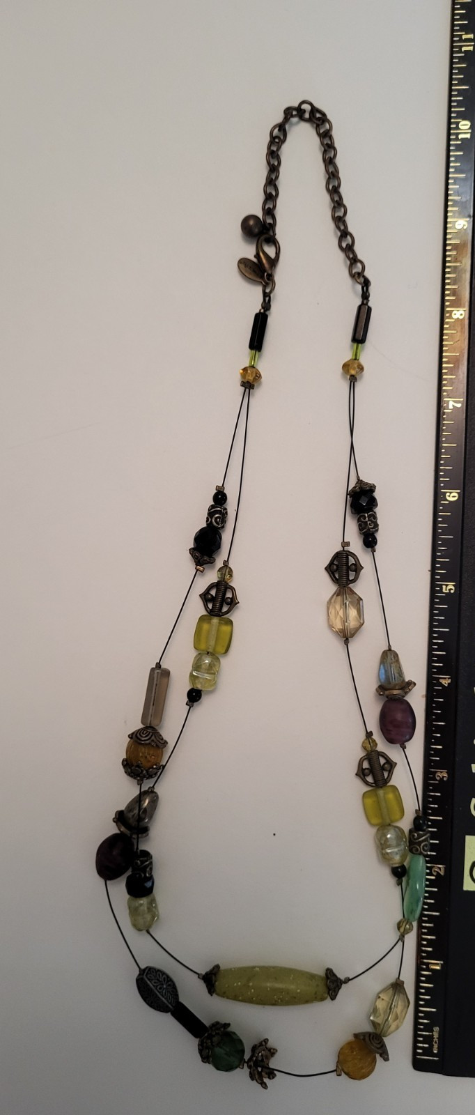 Chico’s Multi-Strand Illusion Necklace Women Beaded