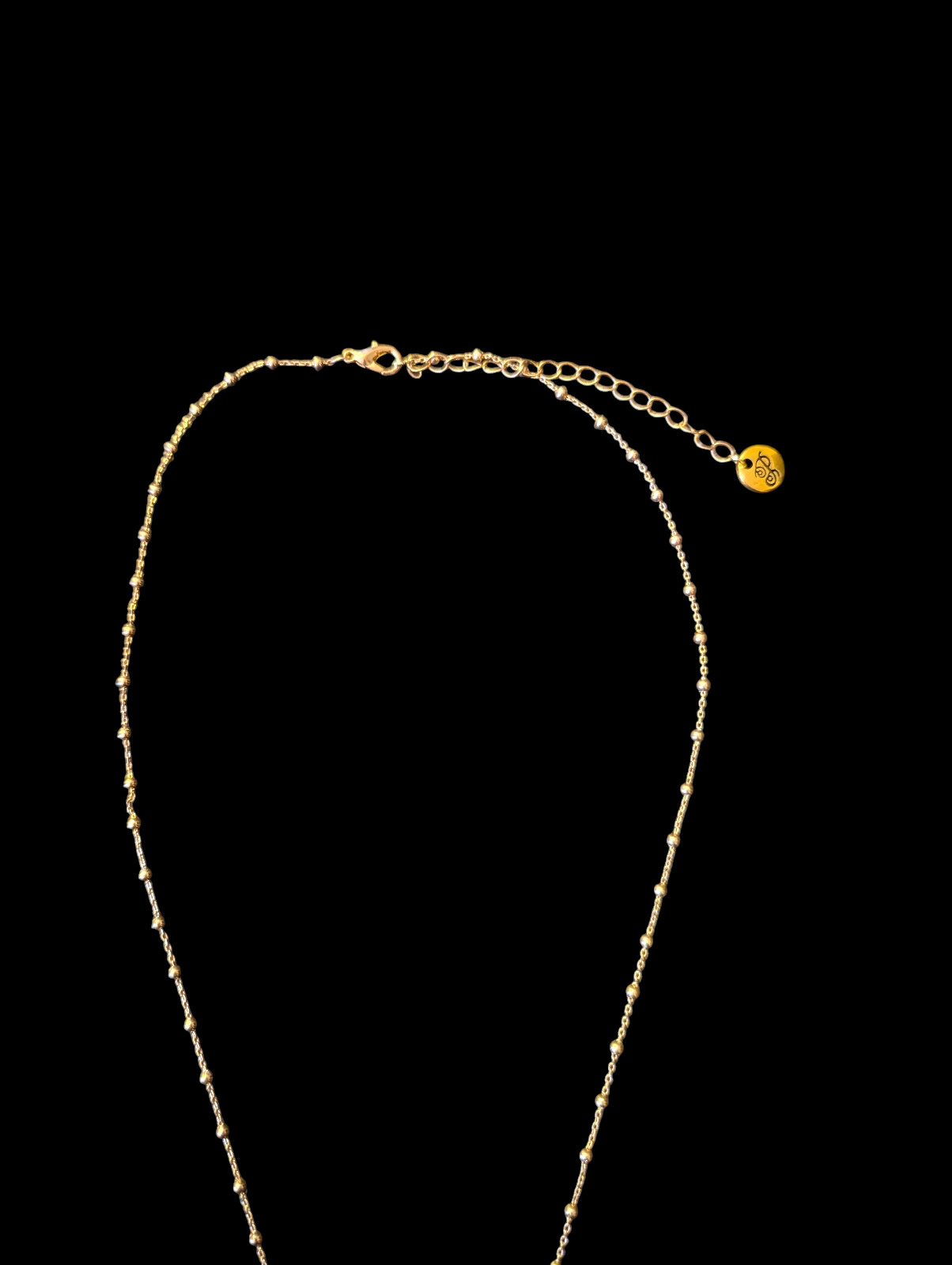 Plunder Two Tone Crescent Moon And Starts 3.75″ Pendant 26″ Chain Necklace