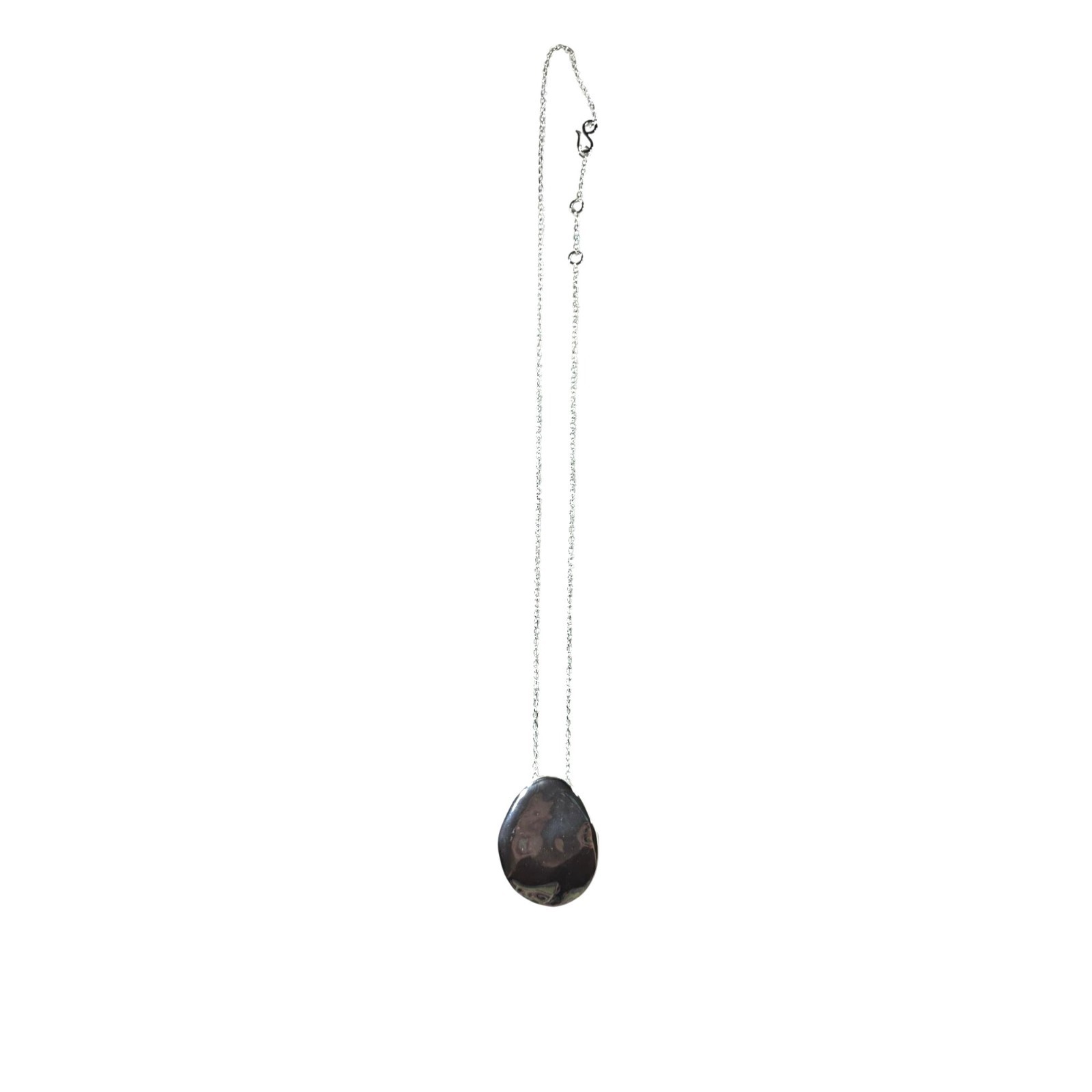 RLM Studio Silver tone Pendant Necklace Modern Sleek Neutral Womens Jewelry