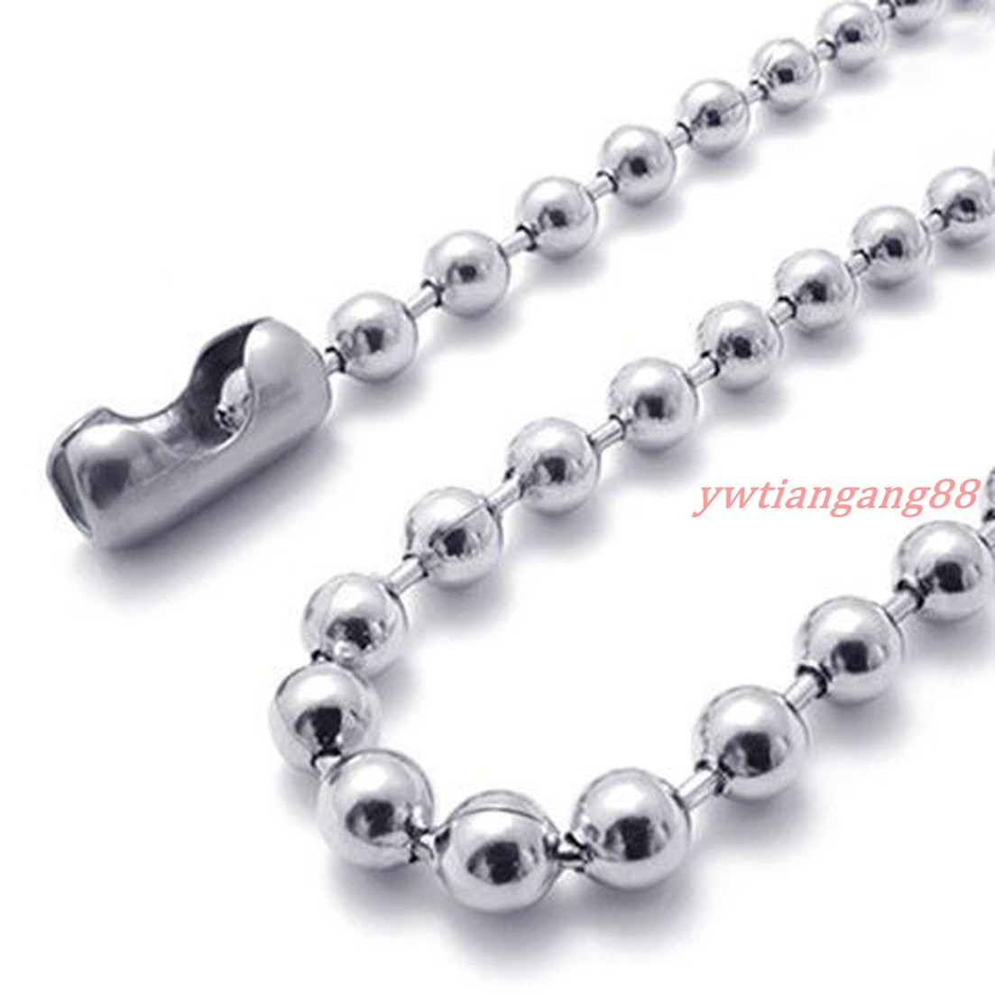 1.5mm-12mm 18-40″ Fashion Women Mens 316L Stainless Steel Ball Chain Necklace