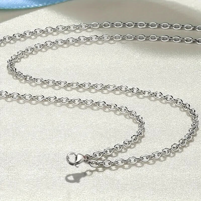 1mm Stainless Steel Link Chain Necklace Extra Long 22-24″