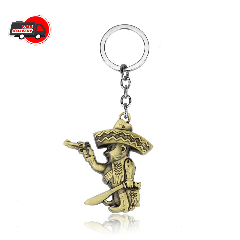 Outlaw Motor Biker Pendant Mexican Metal Necklace BANDIDOS Motorcycle Club M