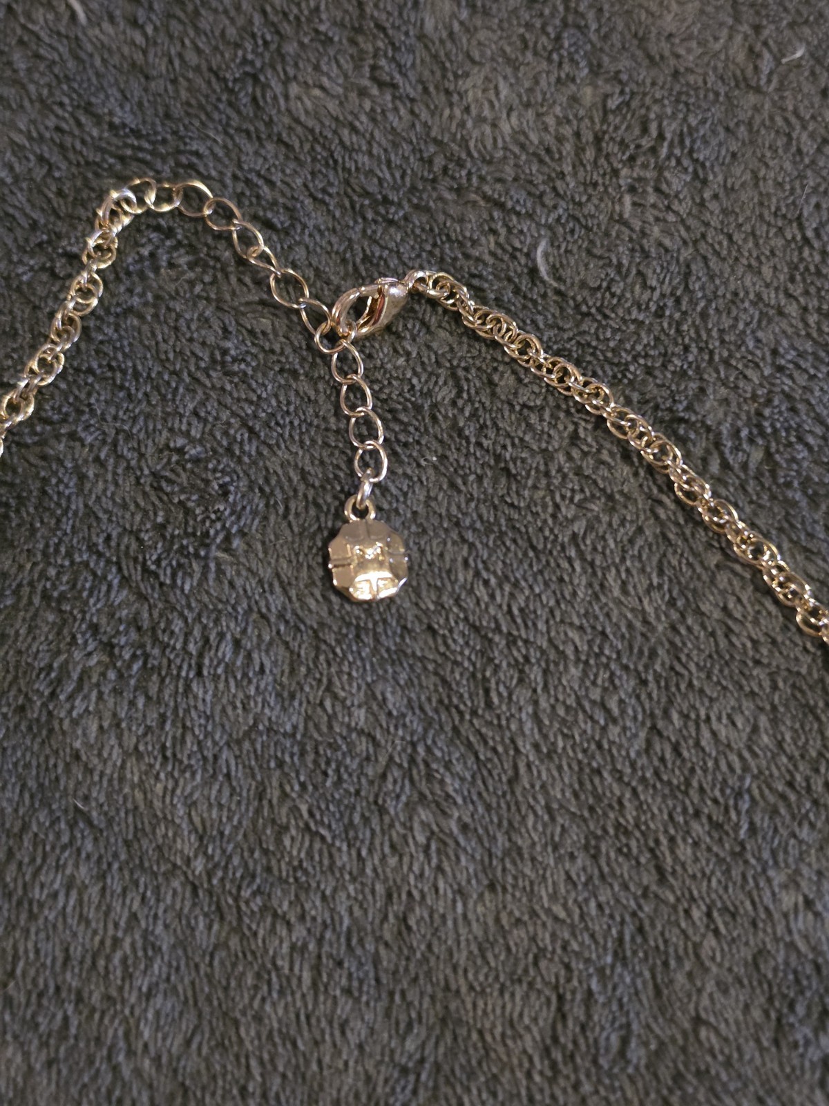 Monet Gold Tone Floral Bib Necklace White Rhinestone Crystal Lobster Clasp