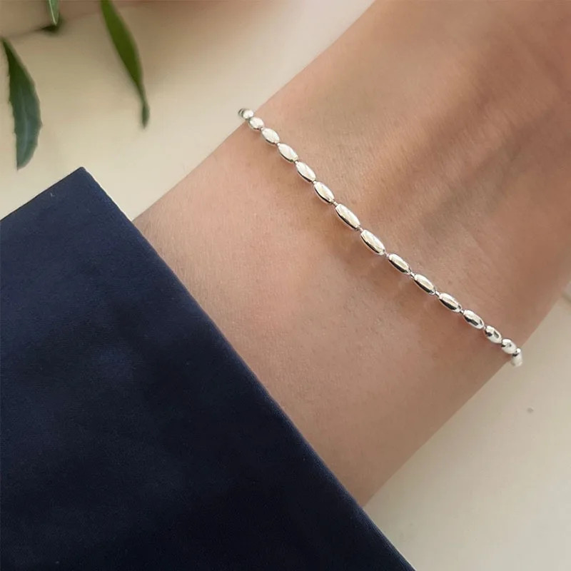 S925 Sterling Silver Necklaces For Women Simple Chain Fashion Minimalist Pendant