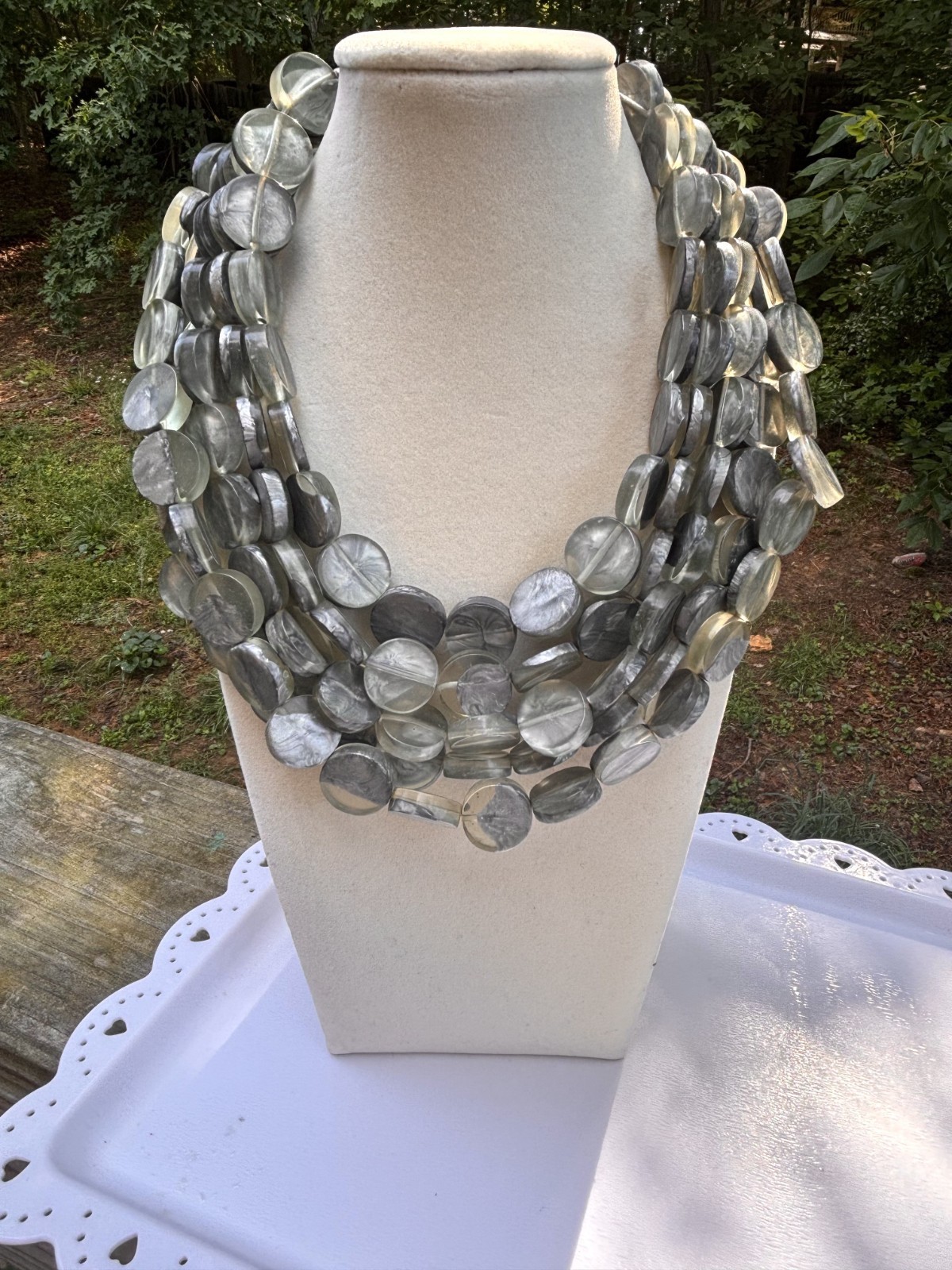 Dominique Denaive Necklace – French Designer Necklace- Resin Necklace