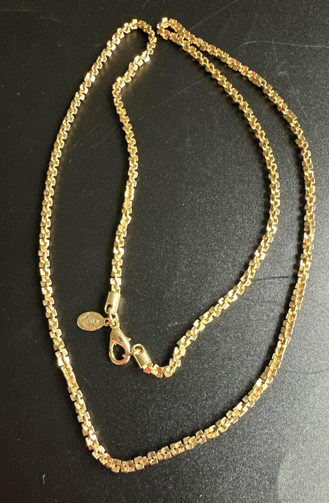 Crown PD Gold Plated Chain Necklace 30in 3.5mm