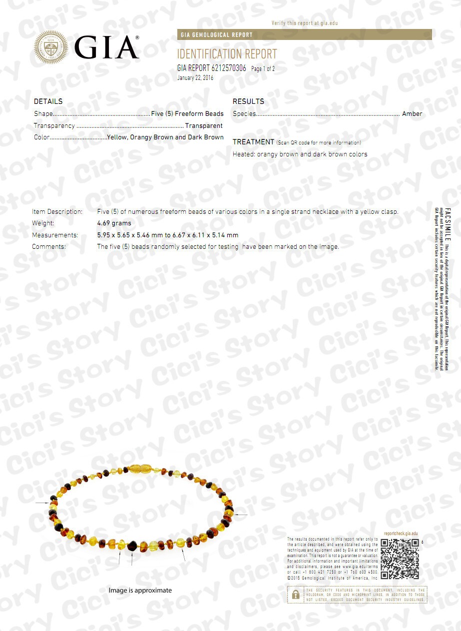 Genuine Amber Necklace/Bracelet Beads Knotted
