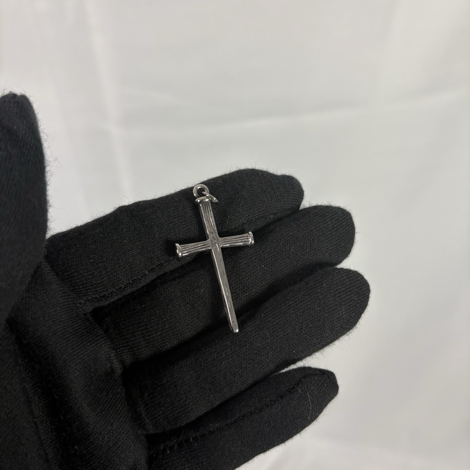 Premium 316L Surgical Stainless Steel Triple Nail Cross Pendant