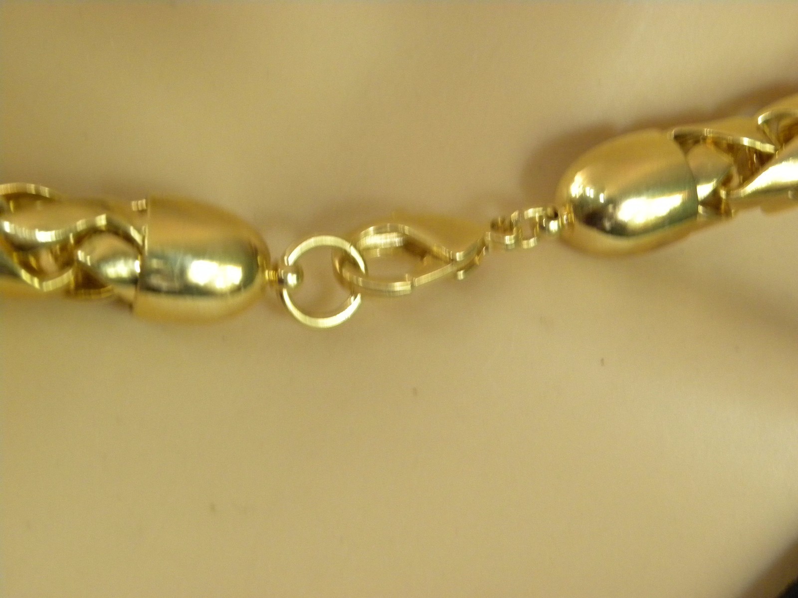 FRANCESCA VISCONTI GOLD TONE CHAIN NECKLACE 19 LONG 175 GRAMS