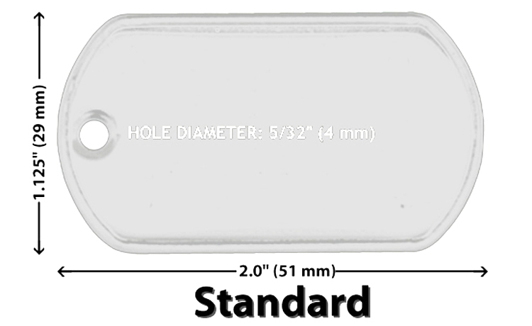 WHOLESALE 200 100 50 25 BLANK DOG TAG STAINLESS STEEL MILITARY SPEC SHINY MATTE